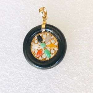 14k Jade Pendant